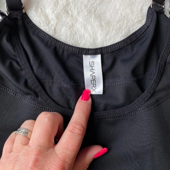 New Shaperex Tummy Control Thong Bodysuit Open Bust Shapewear 19912 - Picture 9 of 12